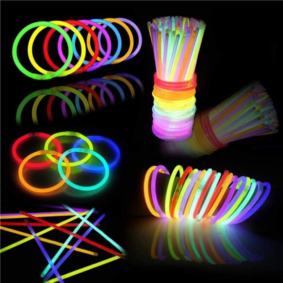 144-Piece Glow Stick Set: 8" Bracelets & Necklaces for Parties and Events - Picture 2 of 7